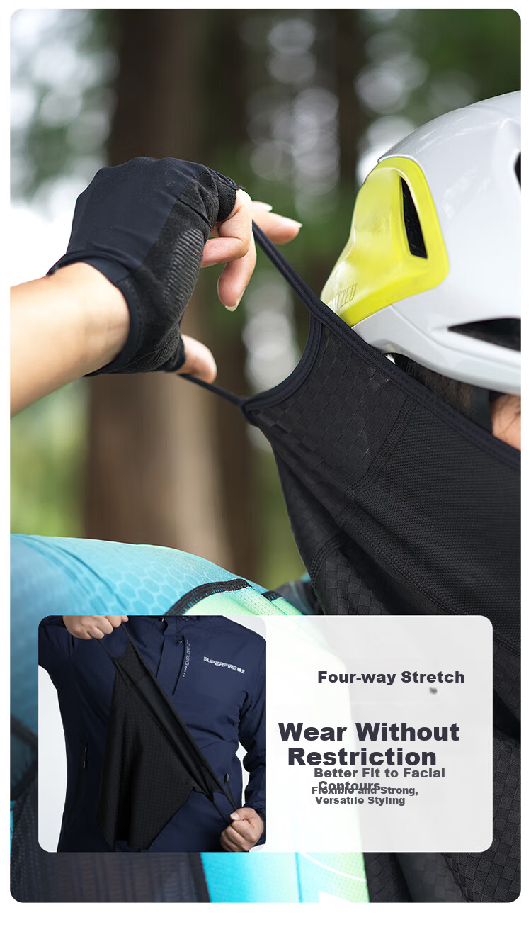 SupFire Sunscreen Face Mask Summer Windproof Dustproof Ice Silk Neck Gaiter Scarf Cycling Mountaineering Hiking Mask Magic Headscarf 6