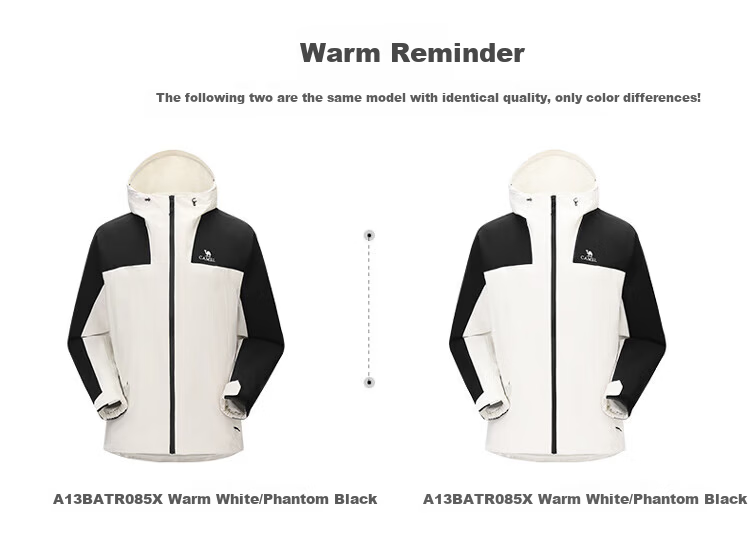 CAMEL [Yunchuan] Outdoor Mountain-Style Windproof And Waterproof Jacket for Men And Women, Travel Camping Color-Block Coat 2