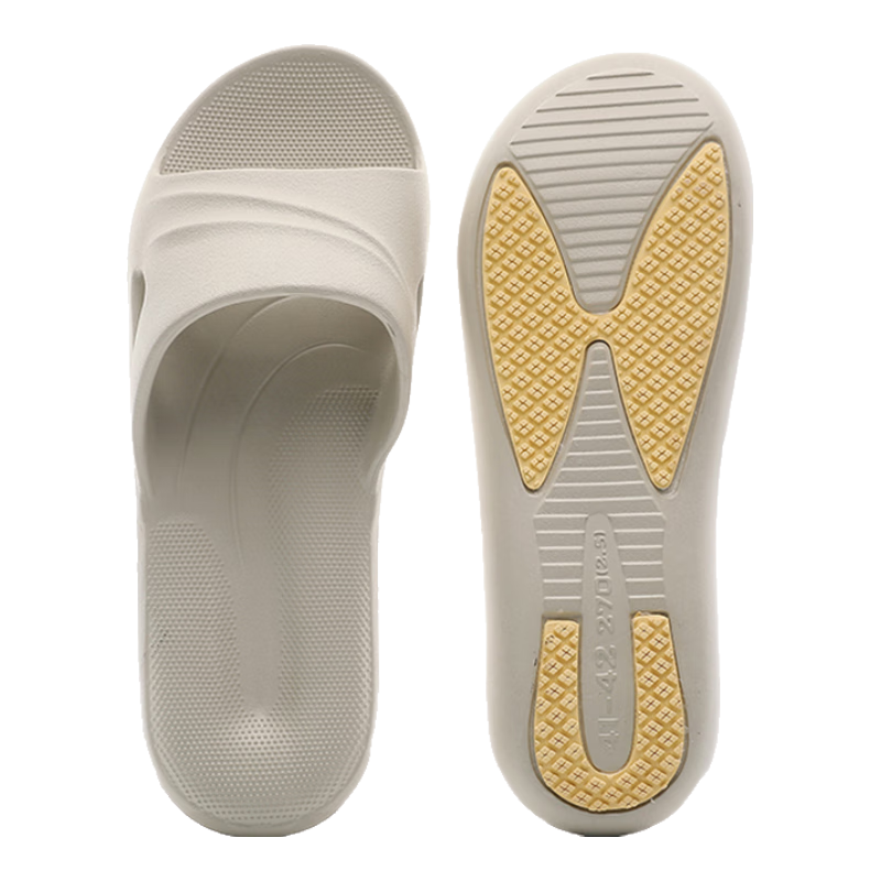 GUOLUOFEI Non-Slip Slippers for Elderly Women, Pregnant Women, Indoor Use, Men's Bathroom Slippers, Summer Season, Khaki, Size 39-40