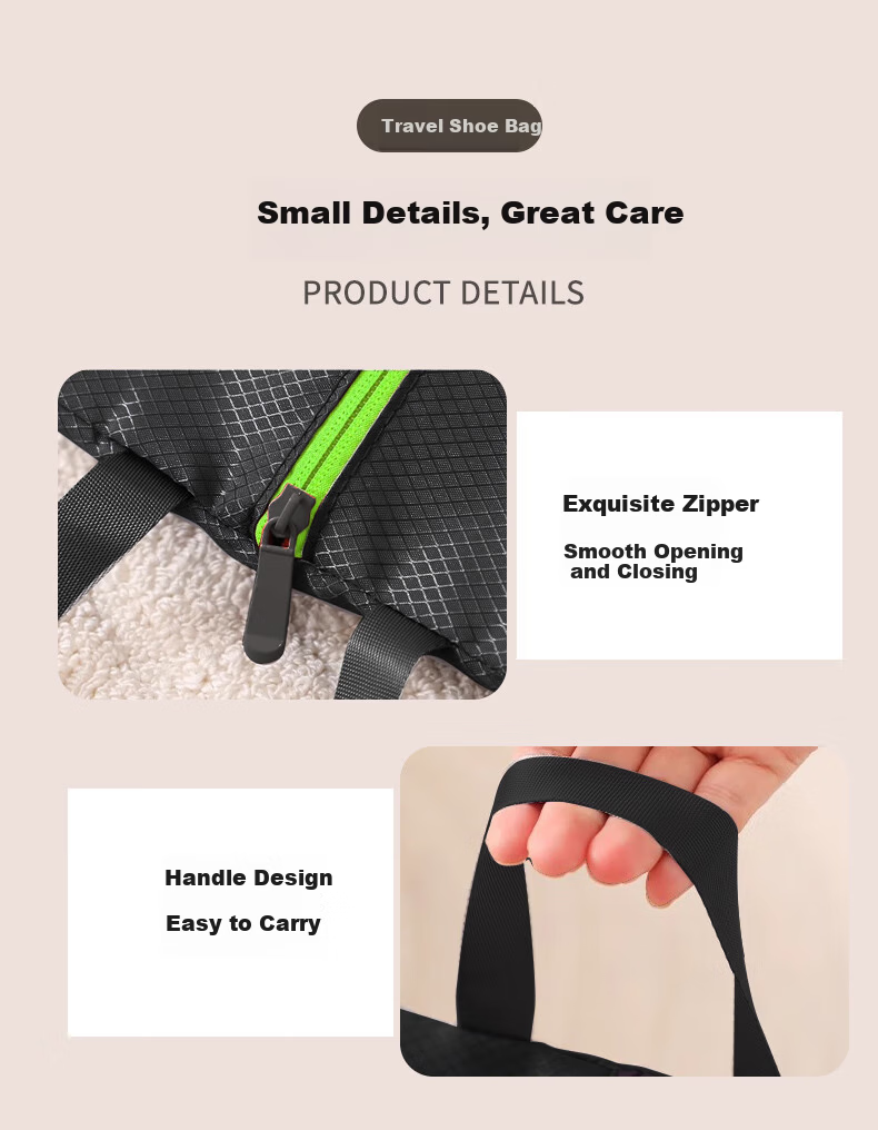 40,000 Kilometers Foldable Shoe Bag Shoe Cover Travel Shoe Storage Bag Sports Shoe Storage Hanging Football Basketball Dustproof Waterproof 7