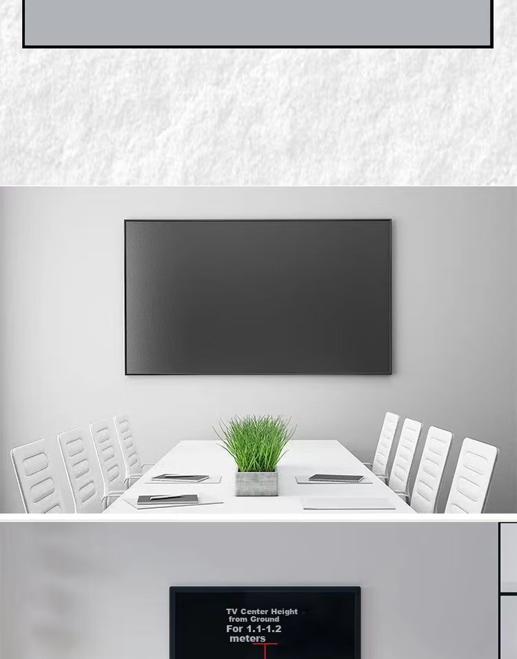 Aige Ultra-Thin Heavy-Duty Recessed TV Mount, Extendable Bracket for 65-90 Inch TVs, Compatible with Multiple Brands, TV Wall Mount, Doesn't Block Sockets Or Speakers, AG-P8 5
