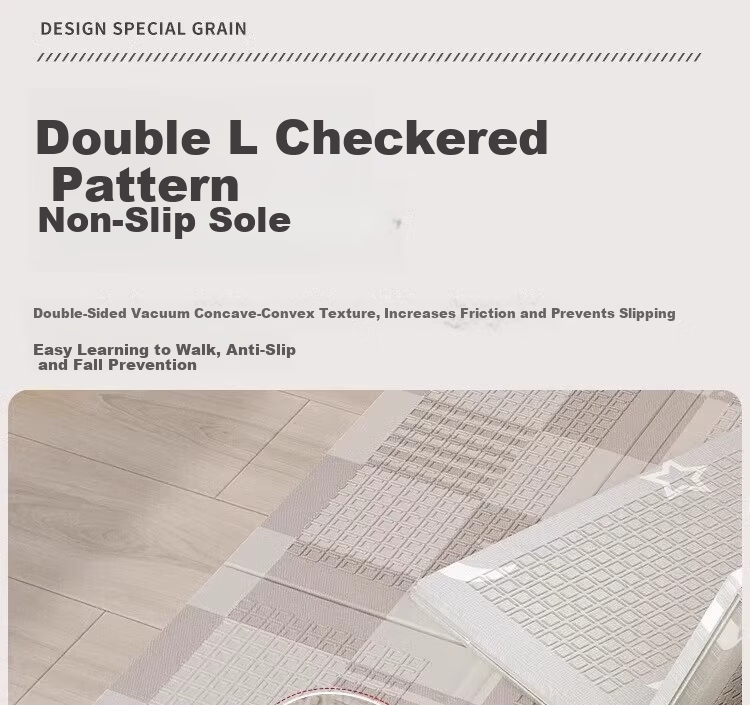 Letide XPE Baby Antibacterial Crawling Mat Foldable Play Mat Home Picnic Floor Mat 200*180*2CM with Edging 10