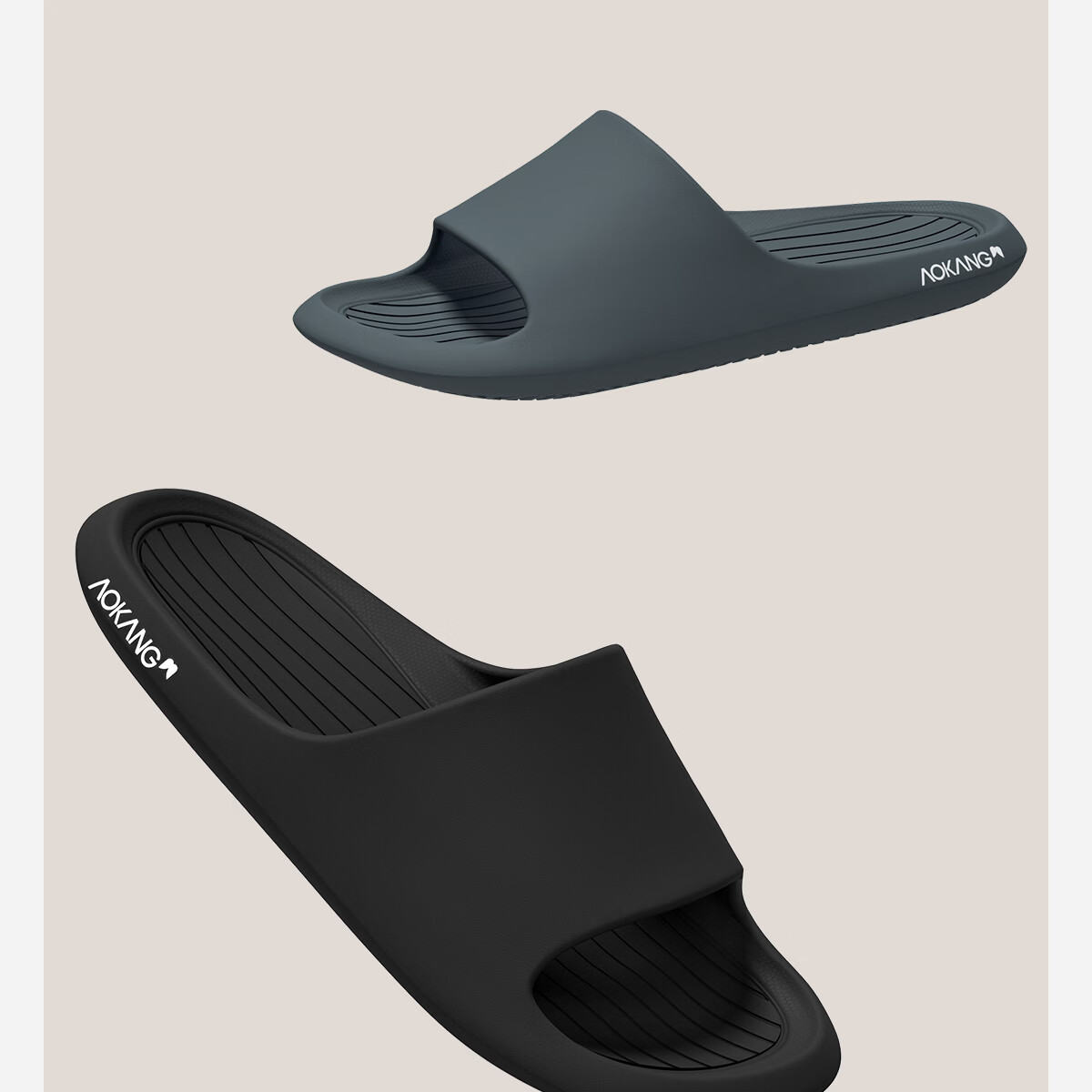 Aokang Men's Summer 2026 New Home Bathroom Shower Non-Slip Odor-Resistant High-End EVA Soft Sole Slippers Outdoor Wear 12
