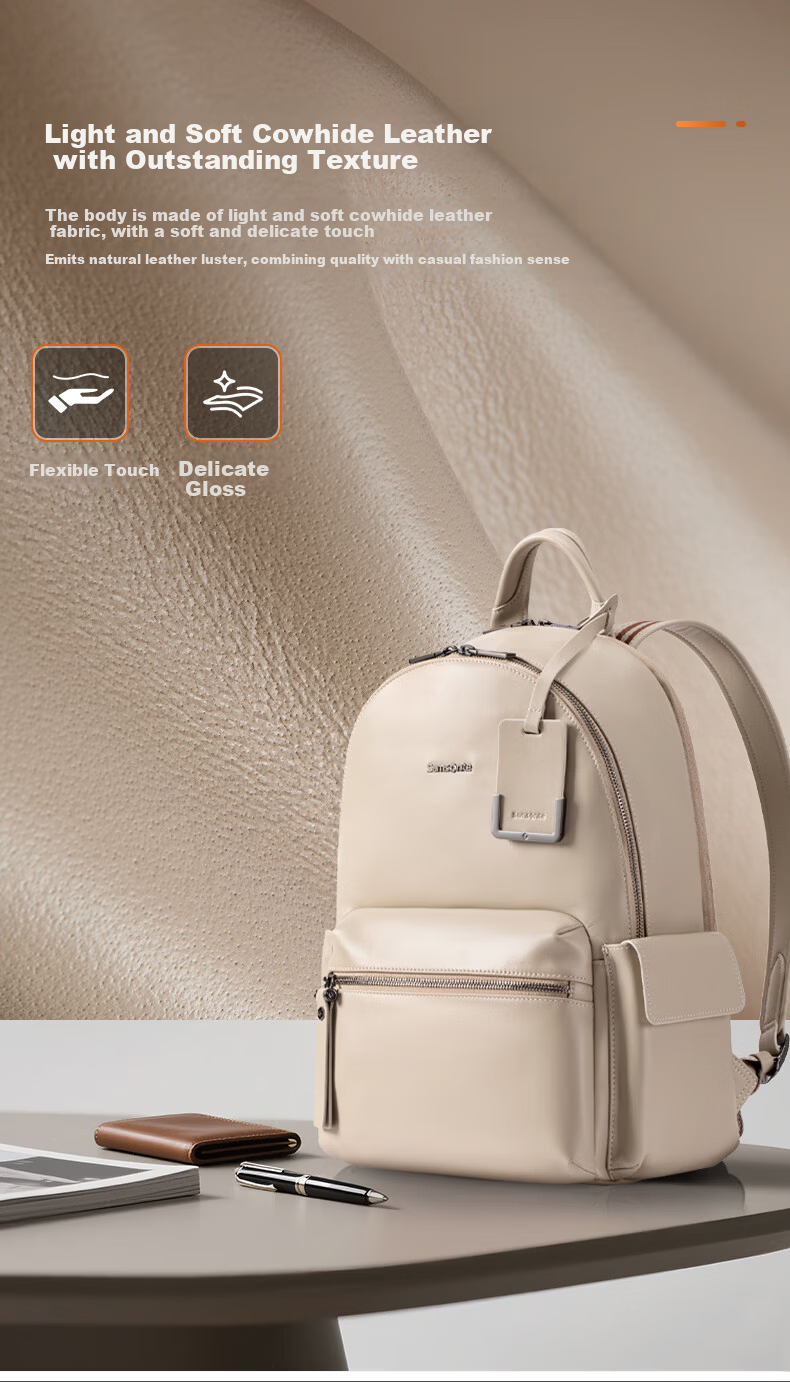 Xinxiuli Men's Light Luxury Backpack, 13-Inch Laptop Bag, Spring And Summer 2026 New Fashion Retro Lightweight Travel Backpack TM3 4