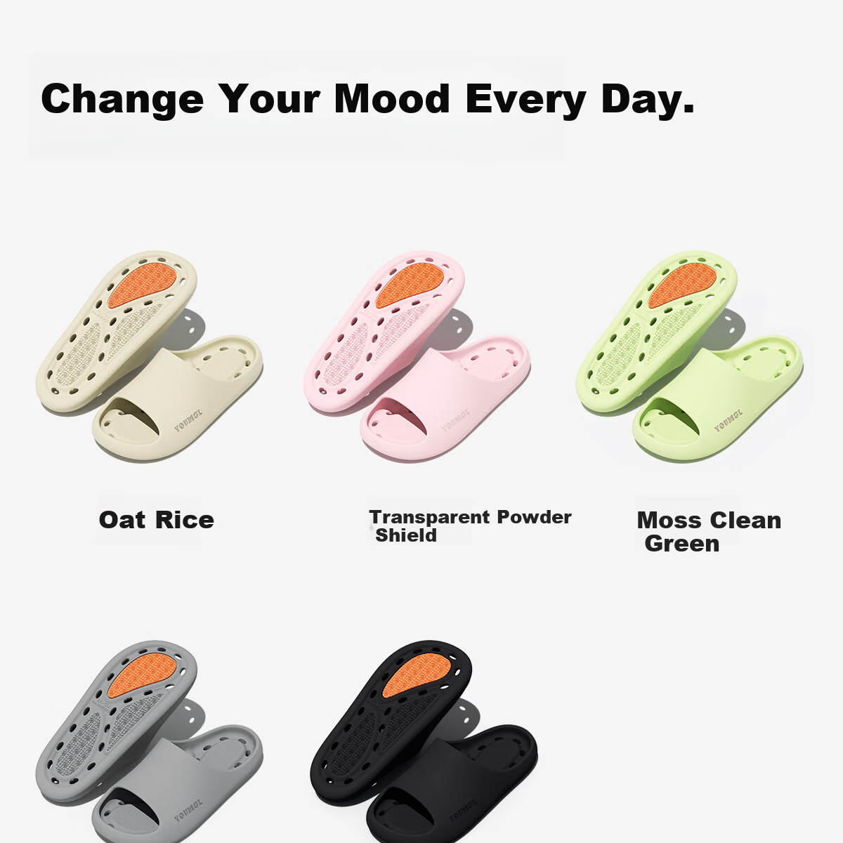 TZLDN Antibacterial Quick-Dry Breathable Summer Bathroom Shower Non-Slip EVA Slippers for Men and Women 17