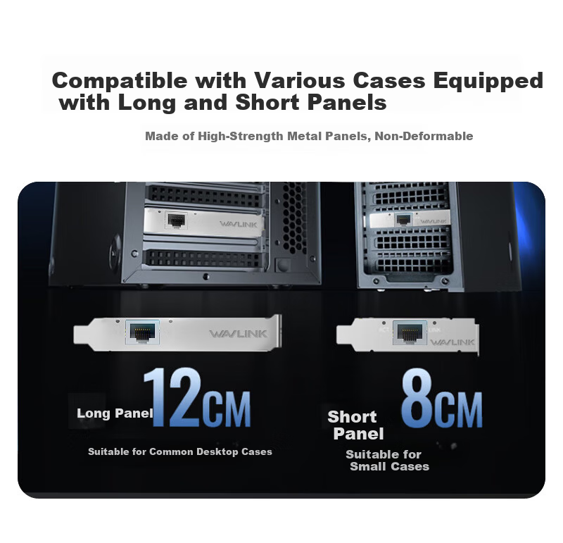 Wavlink PCI-E to 2.5G Wired Network Card, 2Gbps High-Speed Ethernet Port Expansion for Gaming And E-Sports, Desktop Computer Internal Ethernet Adapter with RJ45 Port, NWP002 7