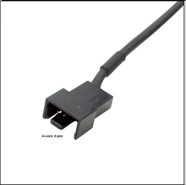 LianTuo PC Case Fan Power Cable D-Type Large 4P to Small 4Pin Desktop Computer Fan Adapter IDE Large 4P to Small 3Pin Cooler Fan Extension Cable 27cm 9