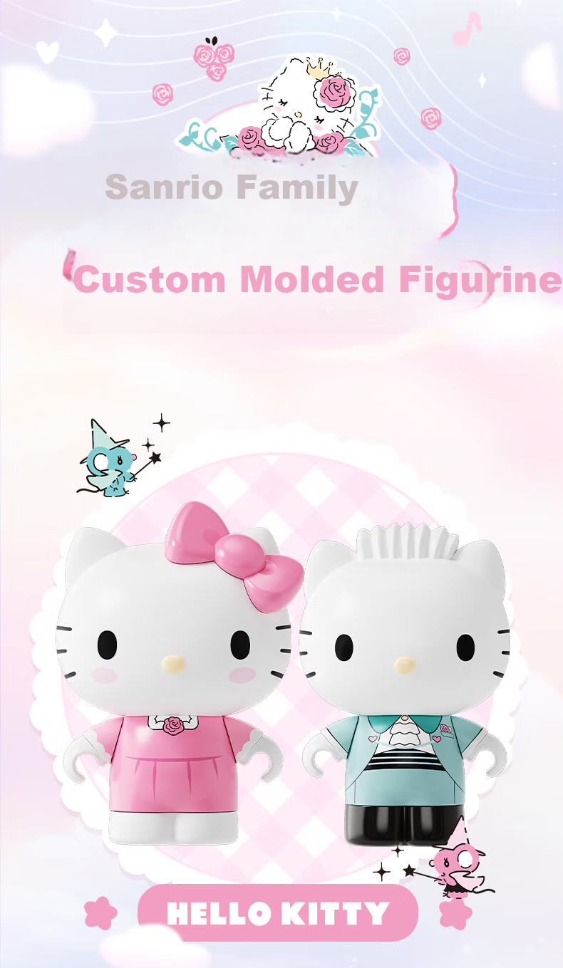 Yueguangshe Sanrio Collaboration Melody Building Blocks, Trendy Creative Toy, Gift for Girlfriends, Birthday And Christmas Present 8