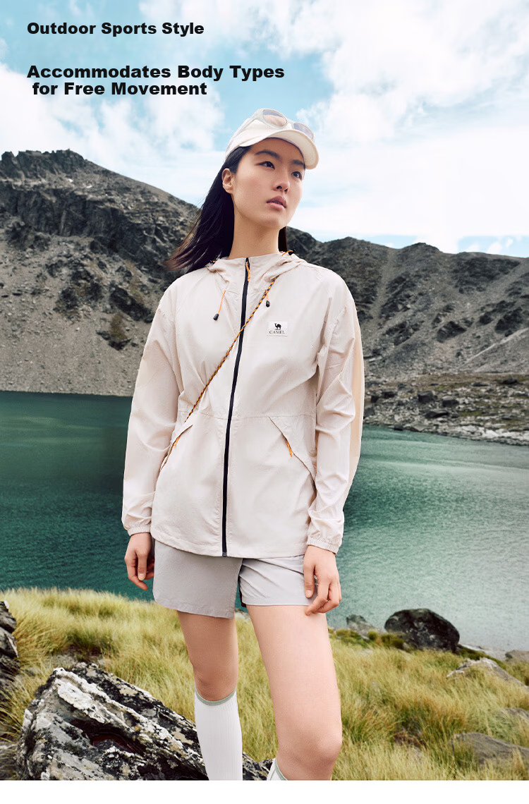 CAMEL Outdoor Original Yarn Sun Protection Jacket 2026 Spring Summer New Unisex Cooling Breathable Sun Protection Sports Jacket 1007 6