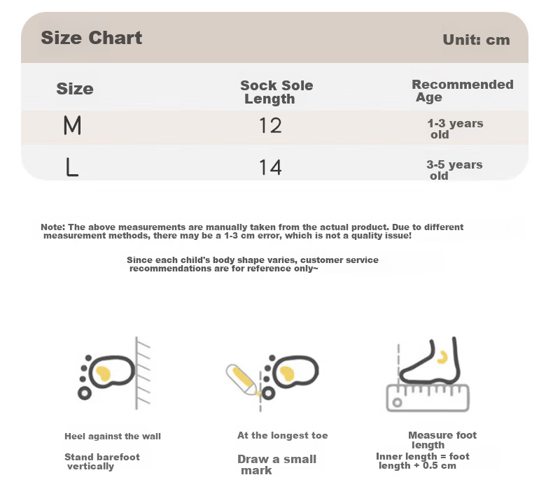 Aibao Baby Floor Socks Autumn Winter Fleece Thickened Baby Mid-calf Cooling Insulation Non-slip Walking Socks 3 Pairs Bear L Size T266 22