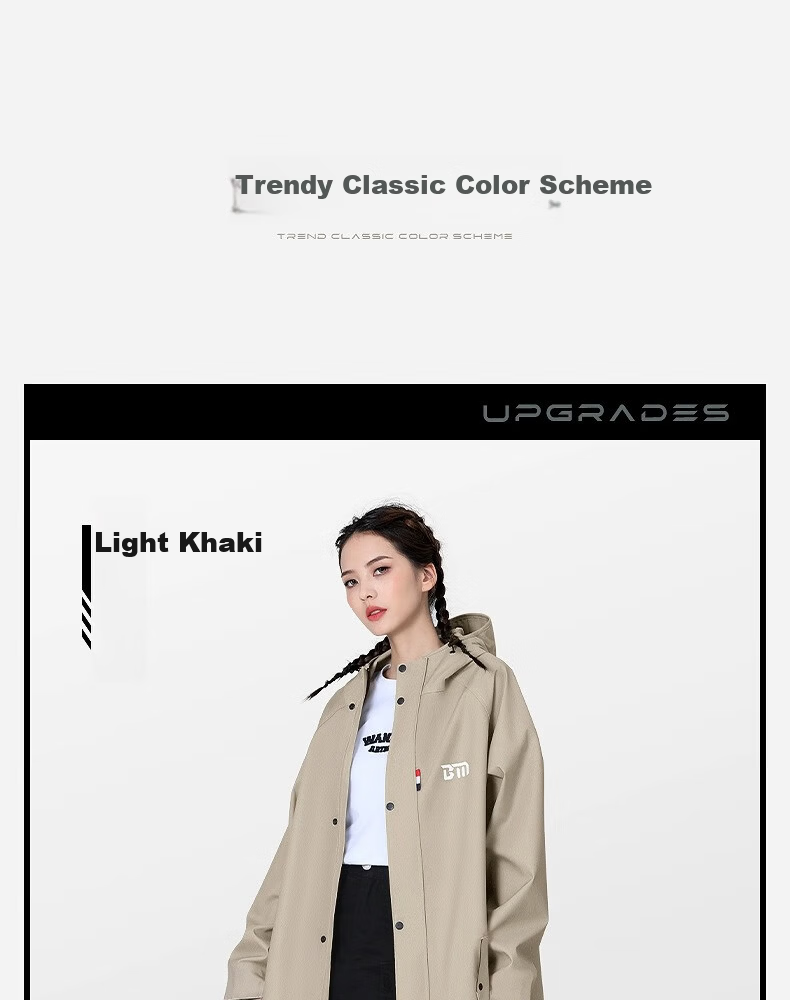 Beimei Long Electric Vehicle Raincoat Full Body Anti-Rain Adult Outdoor Riding Single Person Male Female Electric Scooter Rain Poncho 7