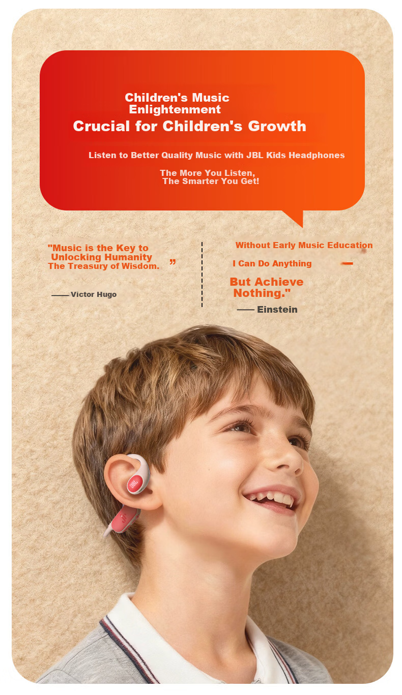 JBL JR Free Open-Ear Wireless Neckband Kids Headphones Non-In-Ear Bluetooth Ear-Hook Student Study Online Class Sports Music Ear Protection Parent-Child Education Sky Blue Purple 2