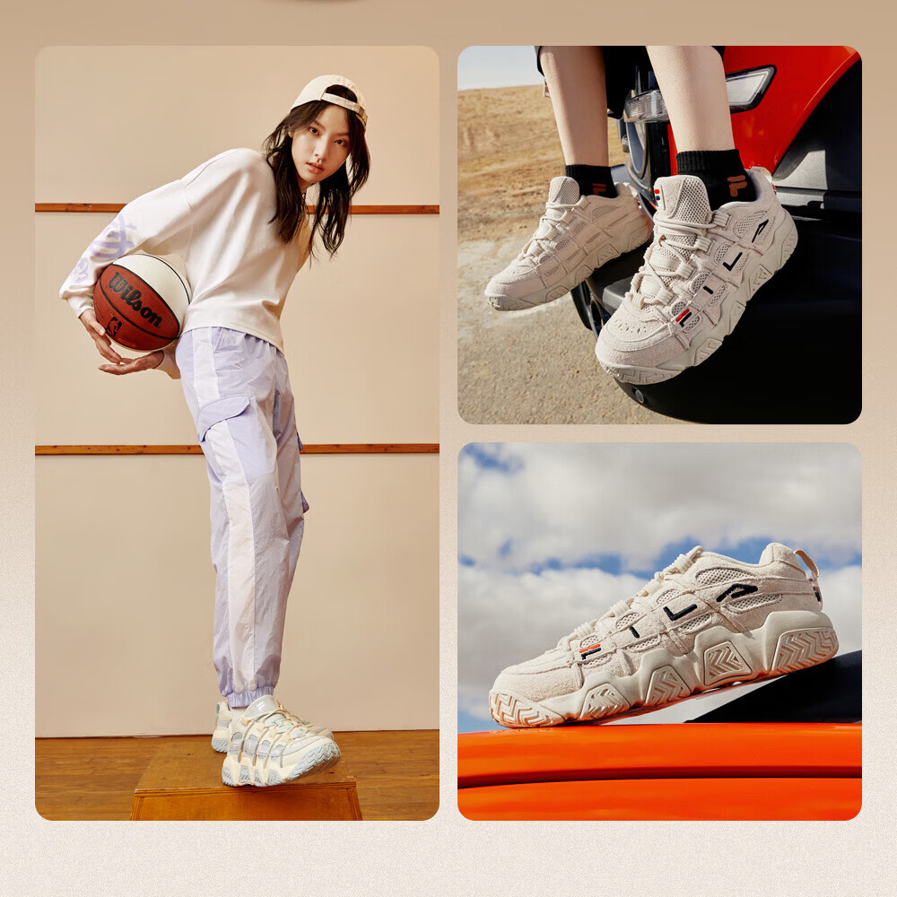FILA FUSION Men's BARRICADE Retro Basketball Sneakers Sports Casual Shoes 20