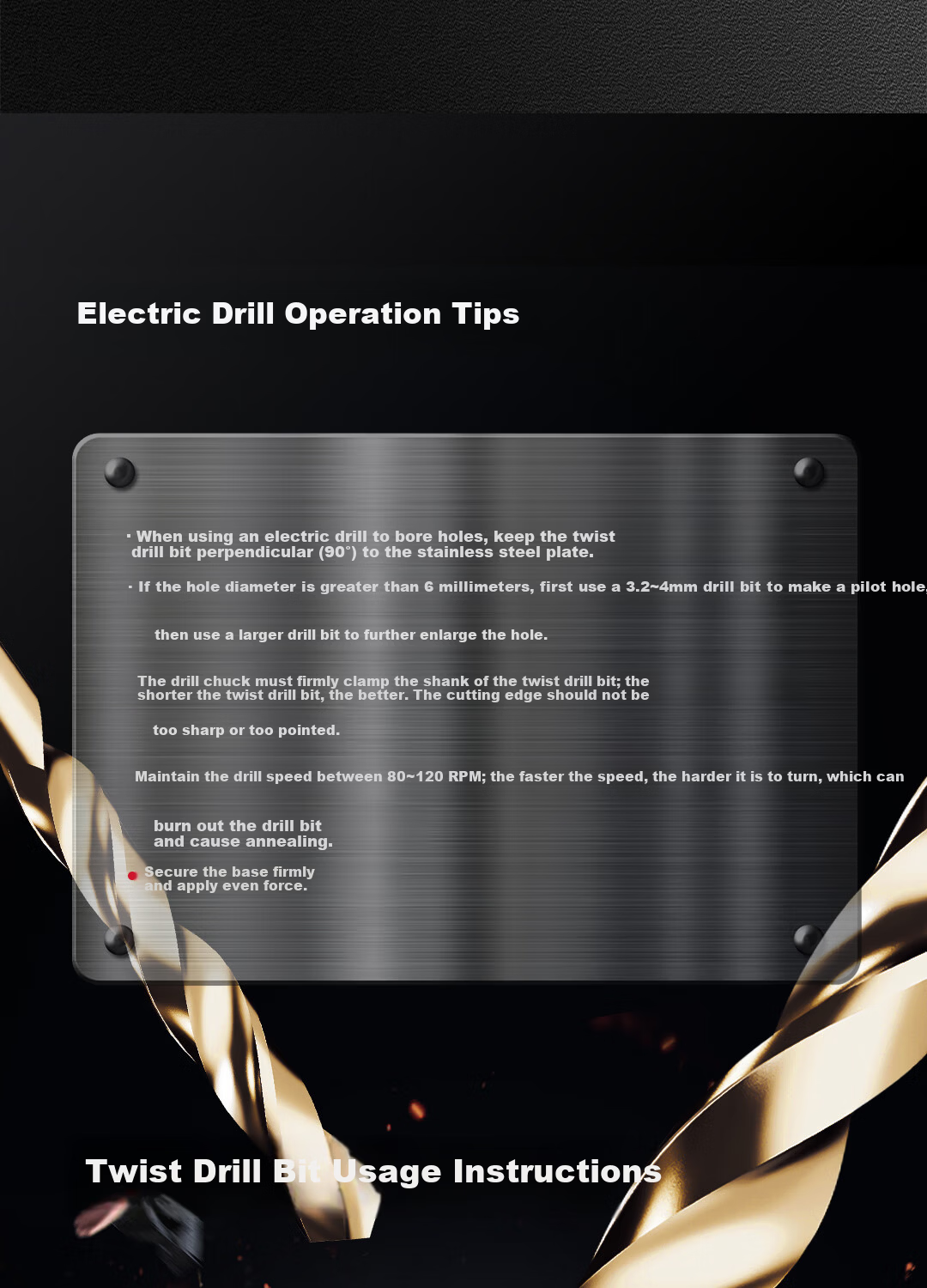 Deli M35 High Cobalt Industrial Grade 3.2mm Twist Drill Bits for Concrete Metal Stainless Steel, 10 Pieces Box 10