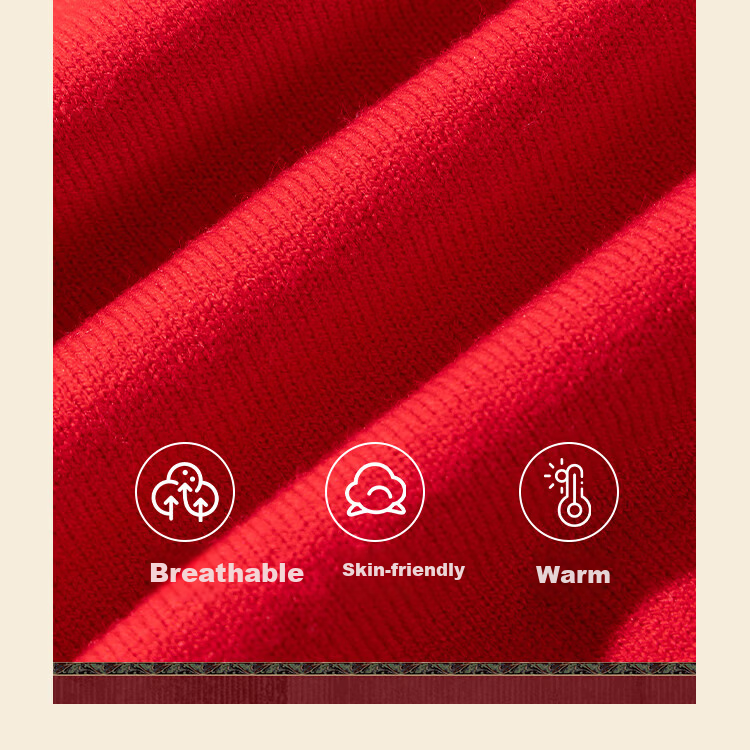 Baleno Girls Red Sweater Chinese New Year Traditional Knot Button Knitwear Stylish Kids Holiday Pullover 7