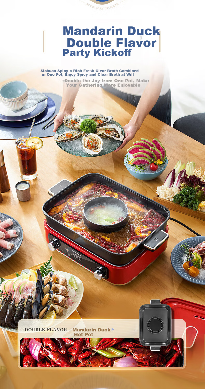 Morphyrichards 4th Generation Multi-Functional 6L Electric Hot Pot Steamer Cooker MR9288 Red 17
