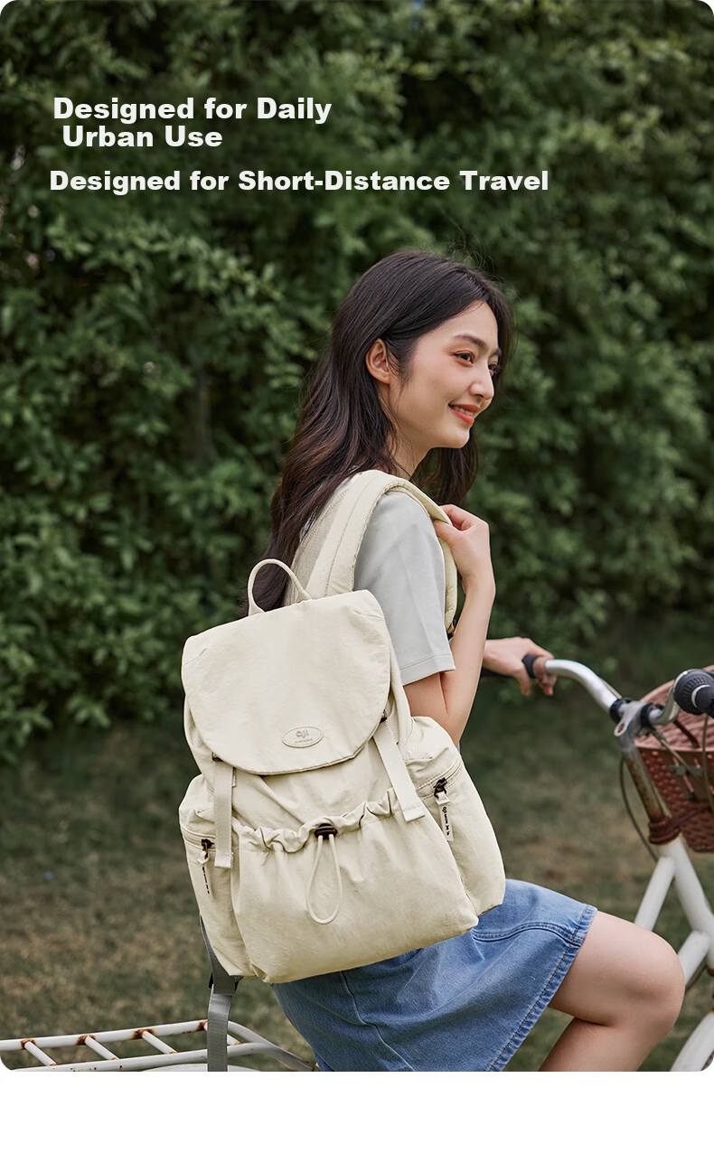 Aji Outdoor Travel Backpack Women College Student School Bag Fashion Versatile Waterproof Lightweight Small Travel Backpack 3