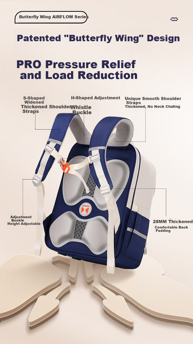 COOLBABY Schoolbag for Primary School Boys And Girls Grades 1-3 Children's Spine-Protecting, Load-Reducing, Pressure-Relieving Large Capacity Backpack 2