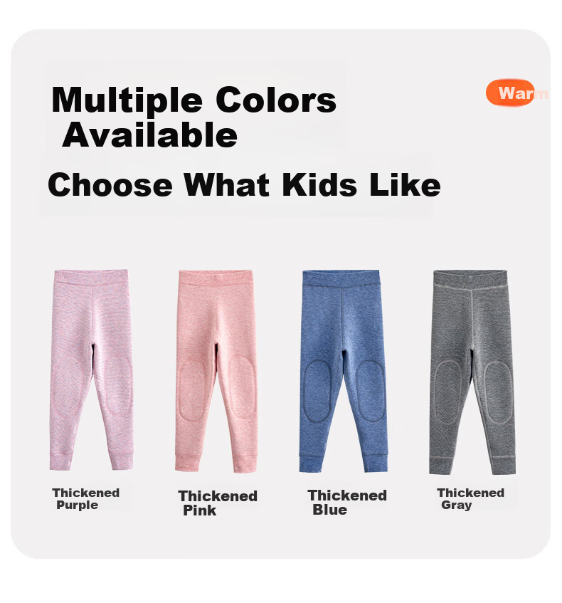 Langsha Children's School Uniform Magic Cotton Pants Boys Autumn Winter Fleece Lined Warm Pants Girls Thickened Inner Pants for Elementary Students 10