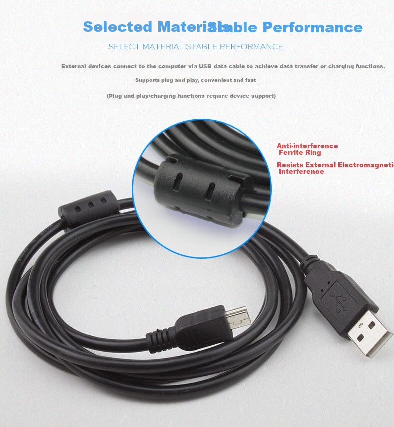 Chaofan Printer Data Cable, 3 Meters, Compatible with HP, Canon, IKO, Brother, Epson, Lenovo, Xiaomi, Huawei, Haini, Jiaibo, Inkjet, Laser, Thermal, Express Delivery, Single Printer Computer Connection Cable 2