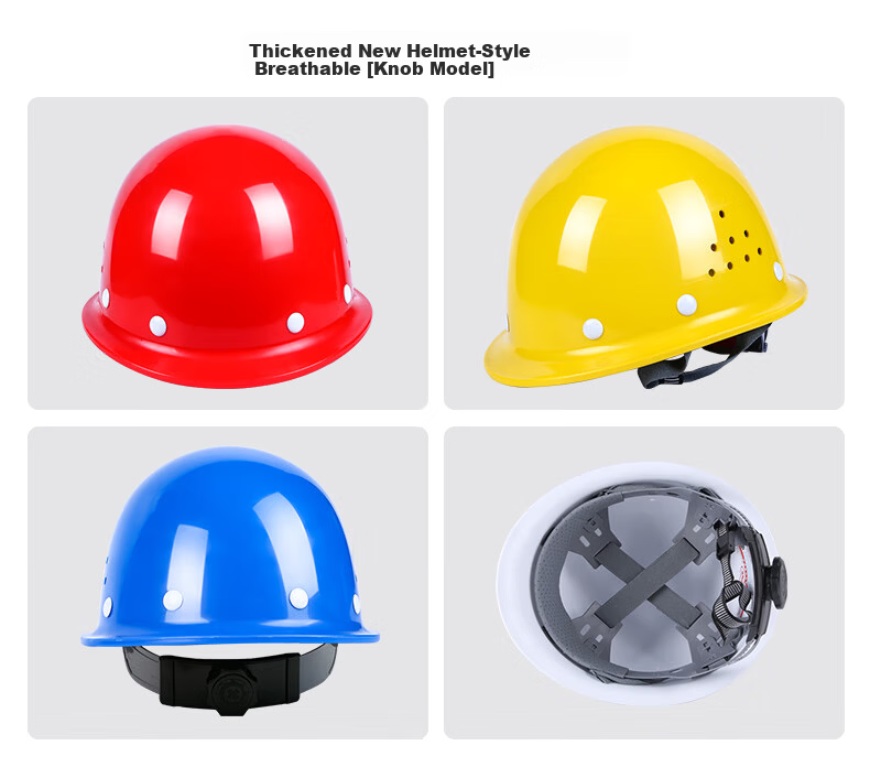 SHOUDUN Safety Helmet New National Standard Steel Nail Ventilated Anti-Smash Blue Construction Site Protective Impact-Resistant Helmet 10