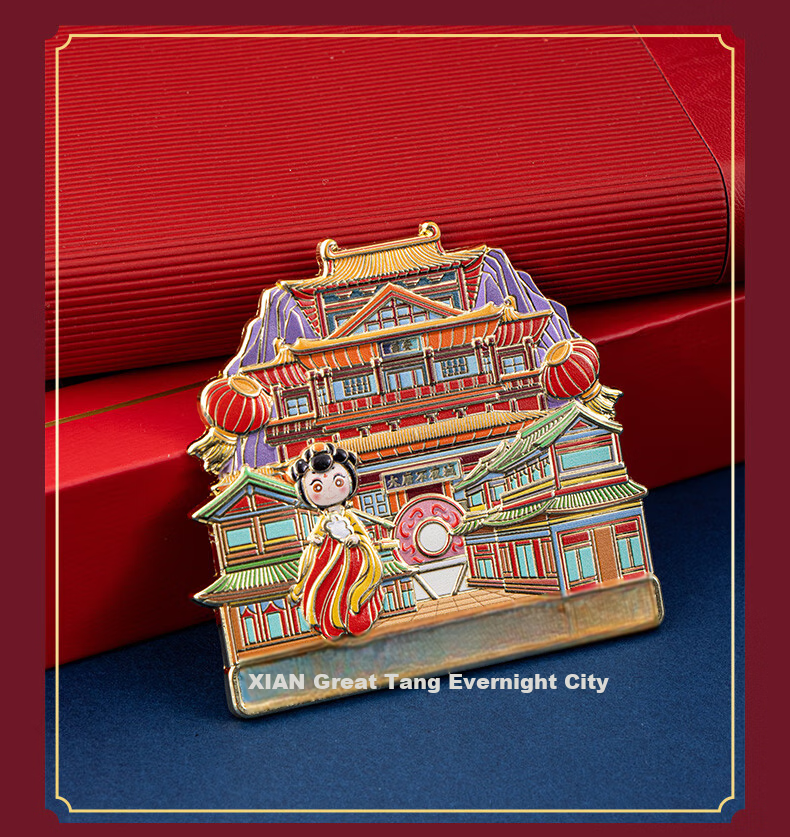 Tianse Beijing Landmark Cultural Creative Relief Metal Refrigerator Magnet Forbidden City Travel Souvenir Chinese Style Gift TS-5973 Beijing Tiananmen 14