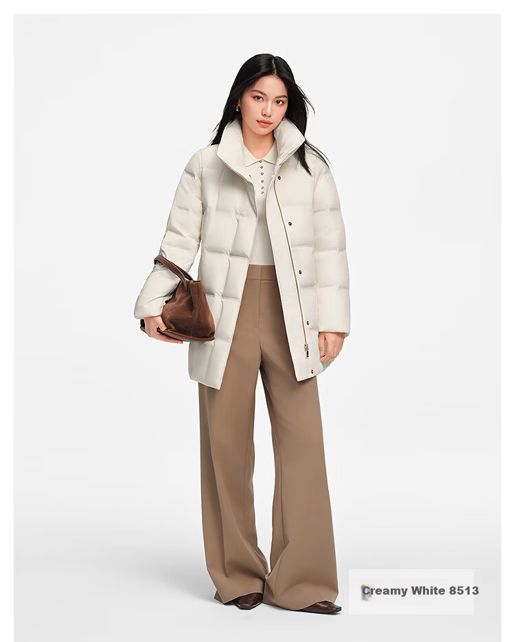 BOSIDENG Women's Winter Goose Down Business Thickened Lapel Coat Gift Red New Year Jacket Hot Sale 13