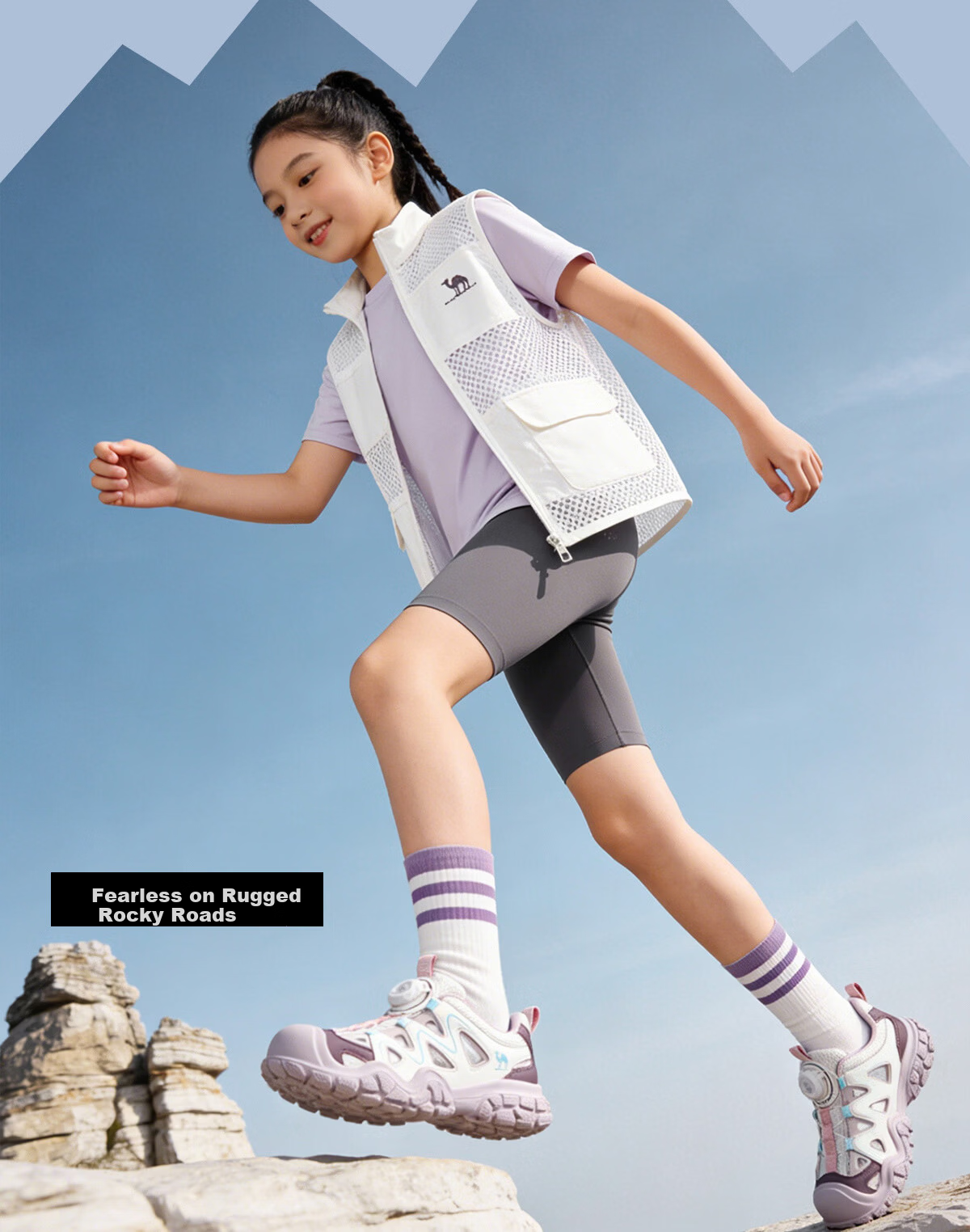 Camel Kids Hiking Shoes Spring Summer Creek Shoes Cute Outdoor Non-slip Toe Protection Sandals for Older Children and Parent-Child Models 23