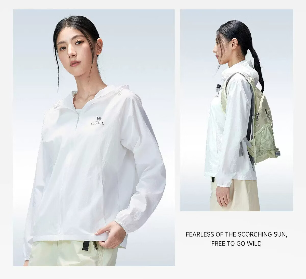 Camel Women's Original Yarn Sun Protection Jacket 2026 Spring Summer New UPF1000 Cooling Water-Repellent Sports Coat 22