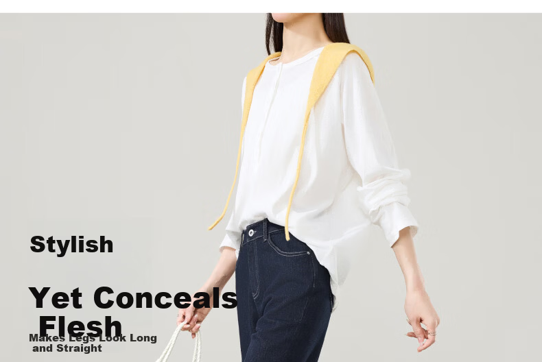 ESE-Y Women's Straight Leg Jeans 2026 Spring New Slim Fit Fade-Resistant Tapered Pants Dark Blue 28 8