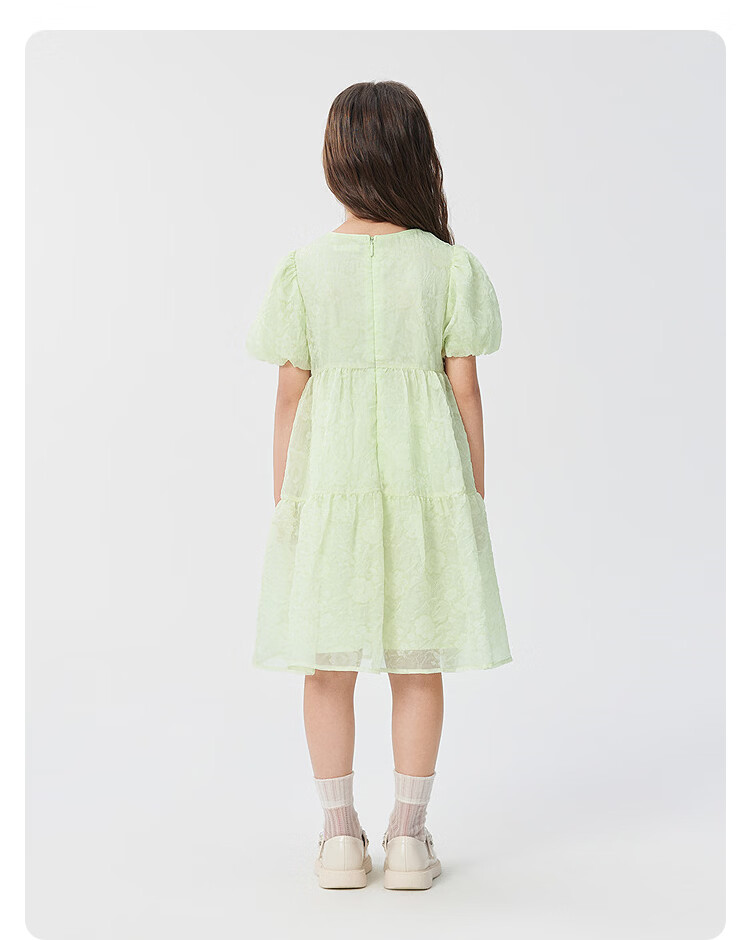 Balabala Girls' Dress Summer Princess Dress Children's Clothing Stylish Sweet Big Kids Dress 18