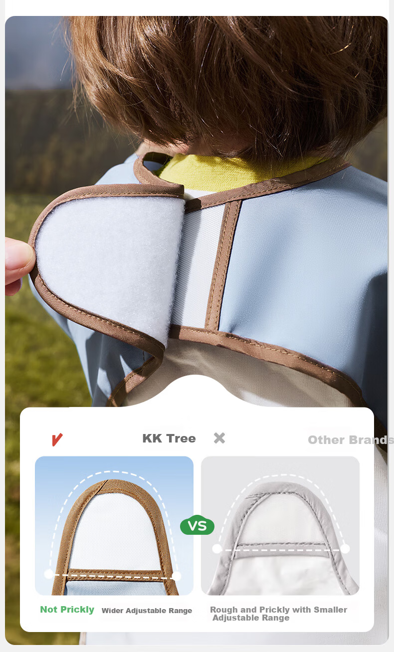 Kocotree KK Tree Kids Waterproof and Stain-Resistant Bib Baby Feeding Smock Three-Proof Apron 10