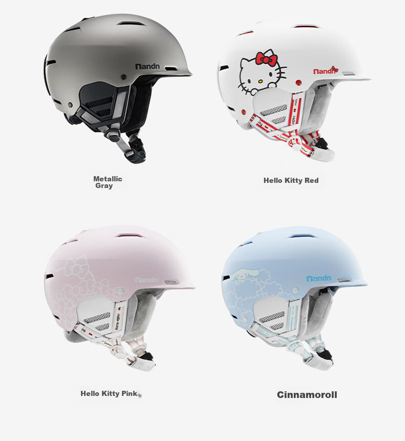 Nanen Ski Helmet Unisex MIPS Impact Protection Single Double Board Warm Breathable Integrated Snow Helmet 20