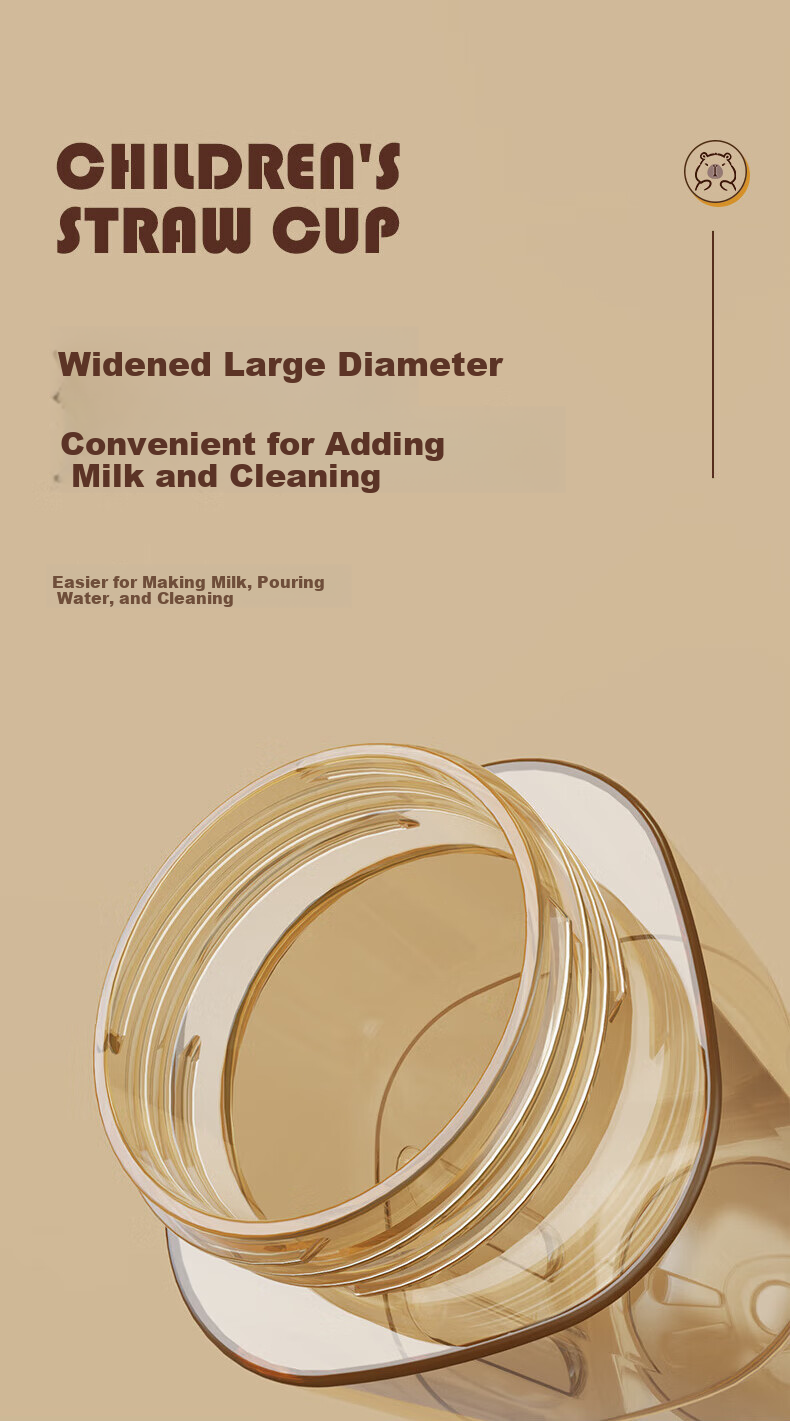 Guangdu Direct Drinking Straw PPSU Baby Bottle Training Cup for 6 Months to 6 Years Old, 300ml 9