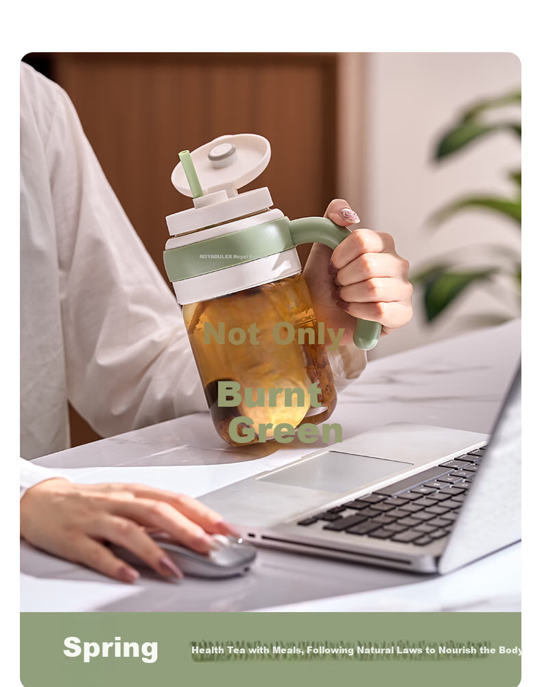 ROYALTY LINE 20-Blade Juicer Glass Juice Container 2026 New Fruit and Vegetable Blender Cup 1L Large Capacity Portable Juicer Electric Ice Crushing Mixing Cup Green 24
