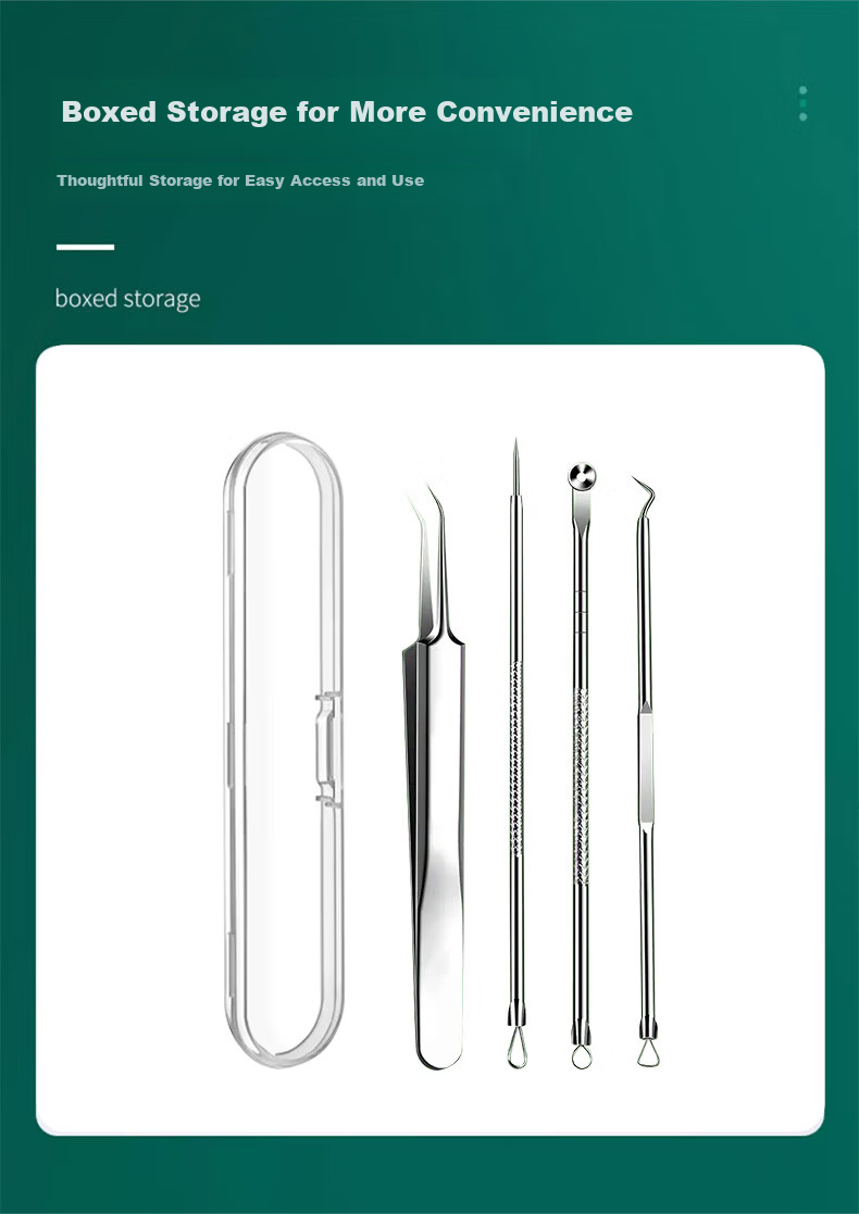 Keqi Double-Ended Blackhead and Acne Extractor Tool Set, 5 Pieces 9
