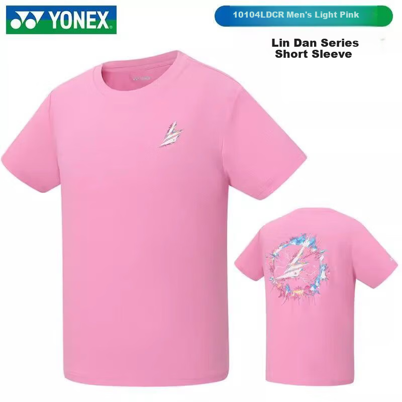 YONEX Badminton Apparel Sportswear Lin Dan Series Short Sleeve Quick-Dry Men's 10104LDCR Black 2XL 5