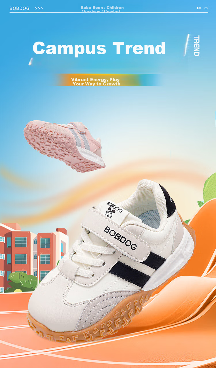 Babu Bean Girls' Summer Single Mesh Casual Low-top Running Shoes Children's Sports Shoes 103562073 Pink/Light Pink Size 27 1