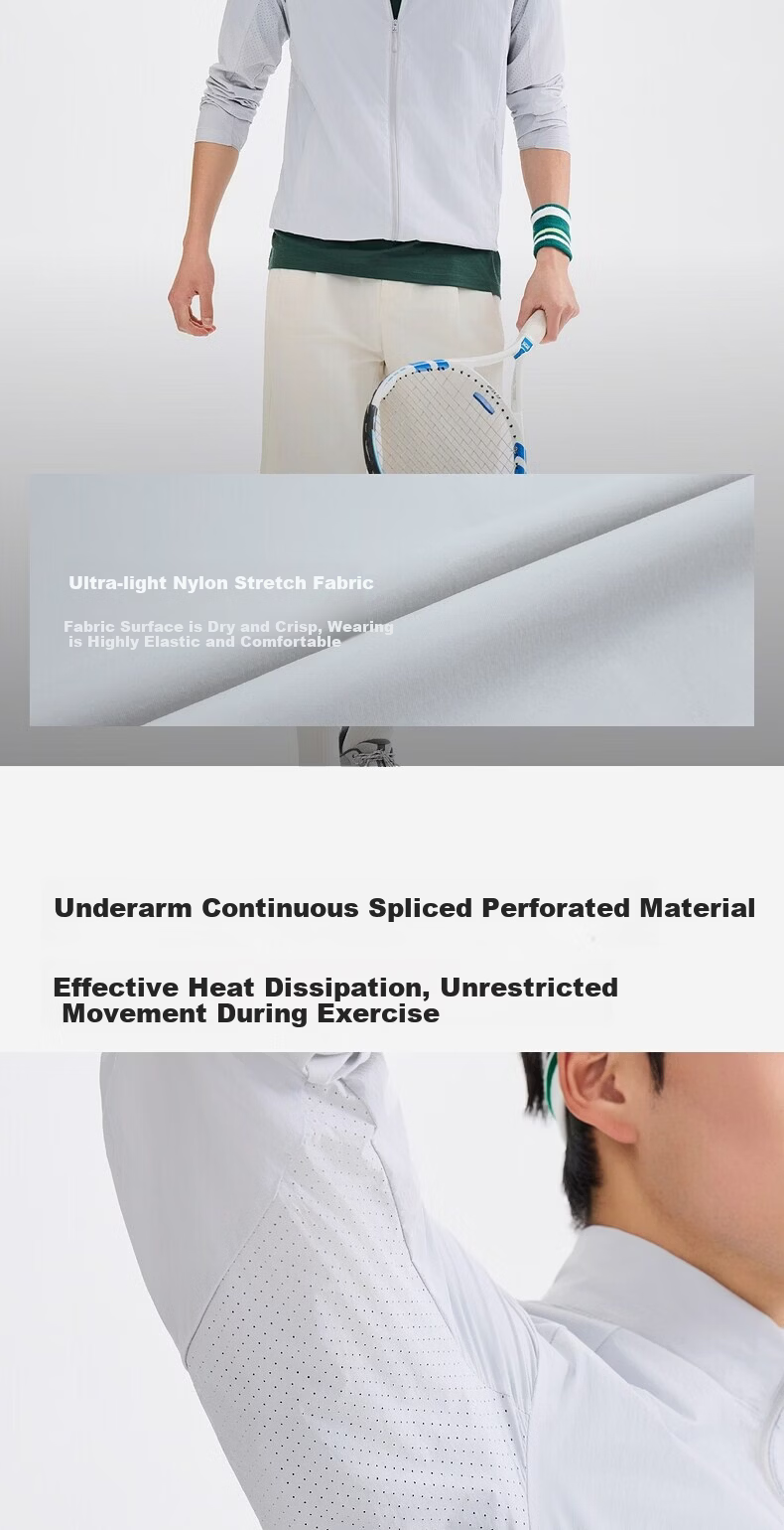 TOREAD Outdoor Sun Protection Jacket UPF50+ UV Resistant Breathable Water-Repellent Skin Jacket Black S 5