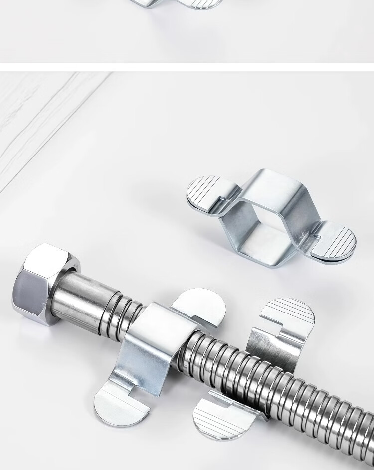 Gangyugongpin Flexible Pipe Wrench, 1/2 Inch Faucet Inlet Natural Color, 2-Piece Set, Toilet Angle Valve, Kitchen Sink Water Pipe Nut Removal Wrench 10