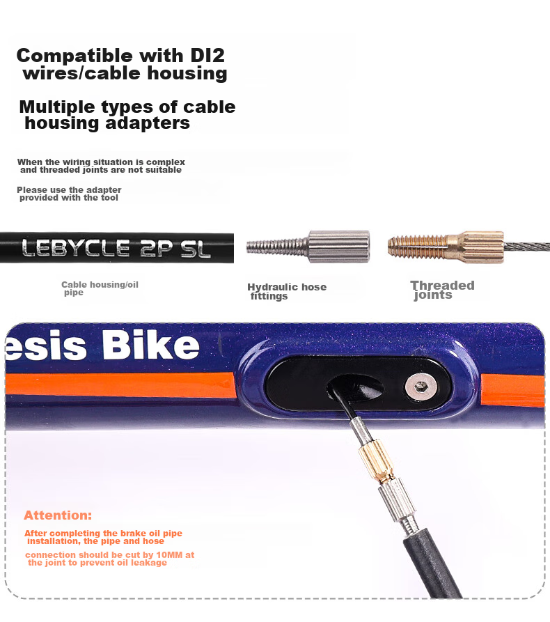 LEBYCLE Bicycle Cable Management Tool for Mountain Bikes And Road Bikes, Carbon Fiber And Aluminum Alloy Frame, Oil Pipe, Magnet Wire Guide And Cable Puller 3