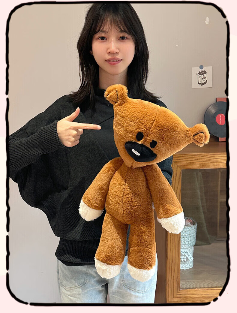 MAILE KID Mr. Bean Little Teddy Bear Plush Pillow Sleeping Stuffed Toy Gift for Girls Unique Premium Confession Birthday Present 5