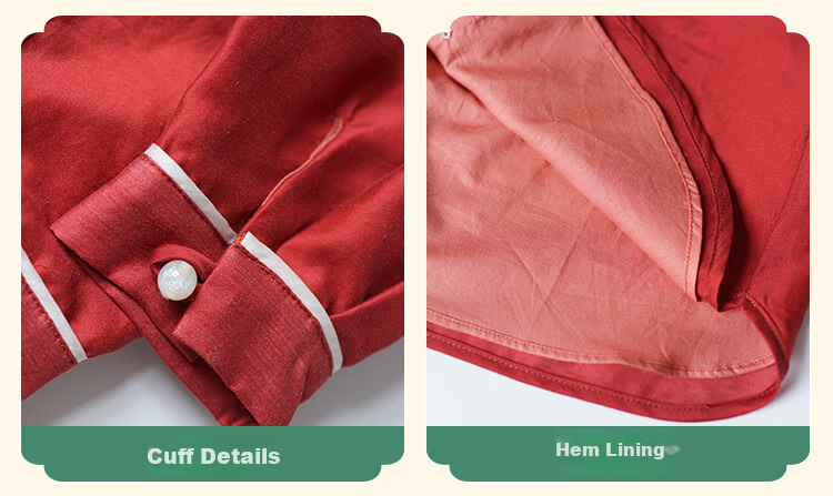 Menghu Qianshan Hanfu Boys Spring Autumn Long Sleeve Tang Suit Chinese Style Pants Set Traditional Red Top Size 90 6