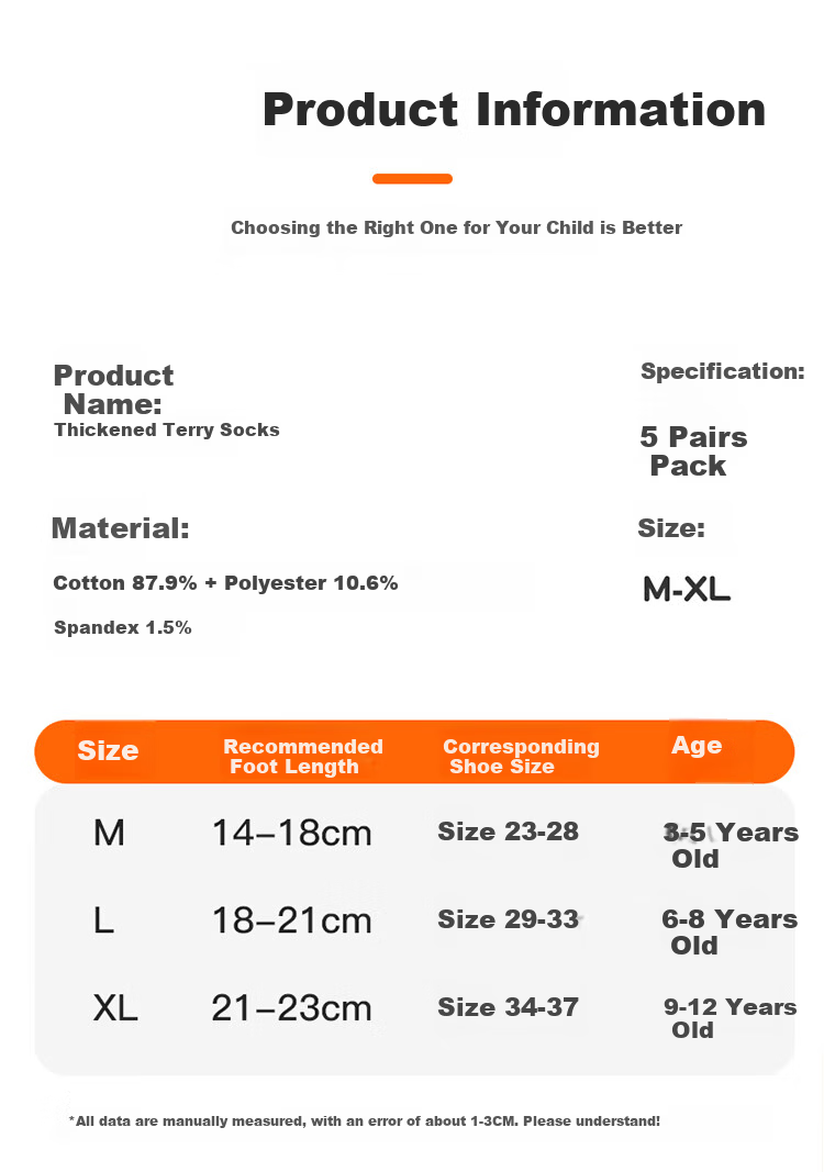 MiiOW Kids Boys Autumn Winter Thickened Fleece Lined Terry Cotton Warm Mid-Calf Socks for School Children 9