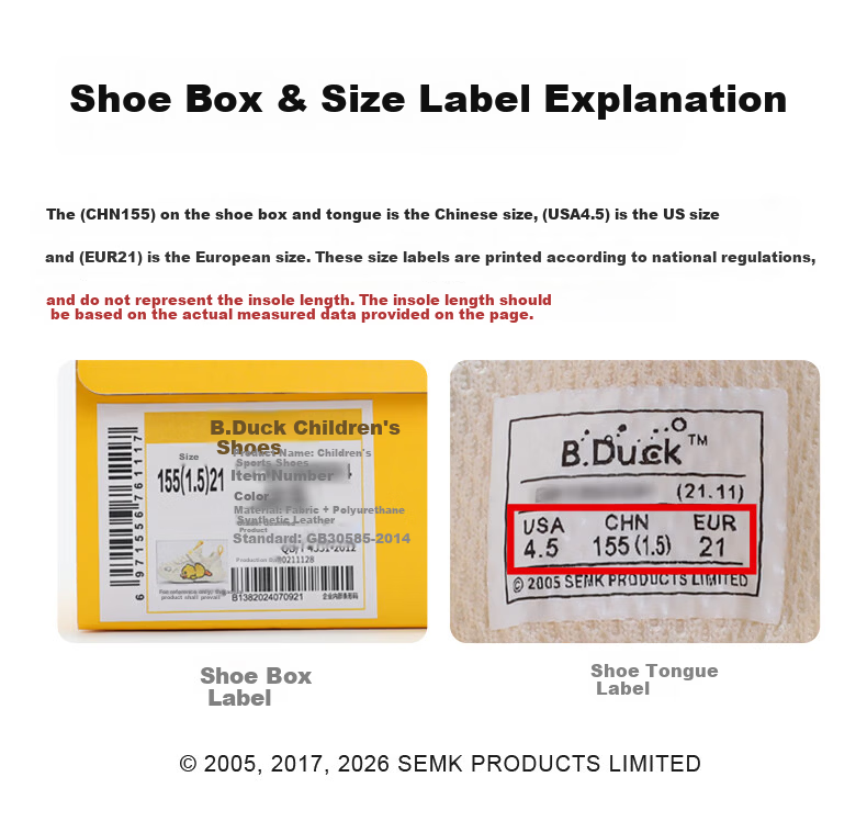 B.Duck Little Yellow Duck Boys' Summer Sports Shoes 26 New Breathable Mesh Kids' Shoes for Boys 13