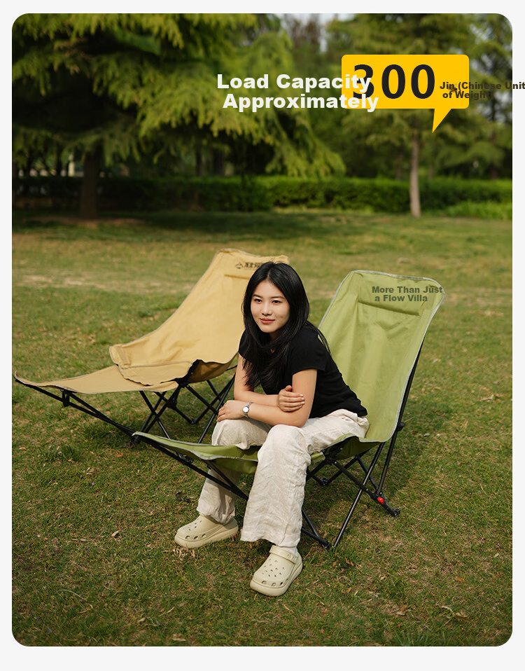 Beyond Wilderness Portable Folding Chair Outdoor Camping Foldable Small Stool Handbag Chair Metal Folding Stool Khaki 4