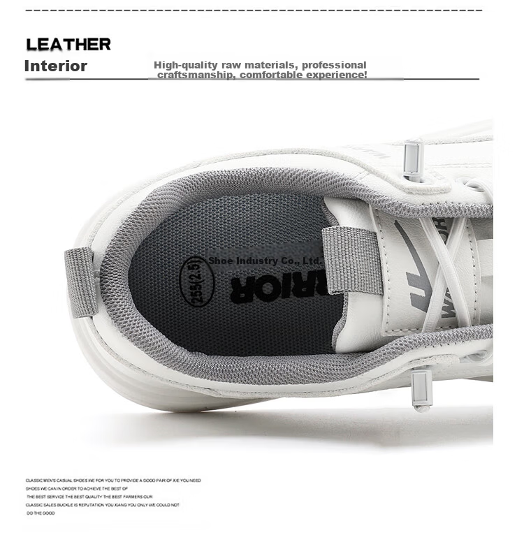 Warrior Men's Skateboard Shoes Breathable Casual Sneakers Versatile White Grey WXP(WZ)-2786 Size 39 4