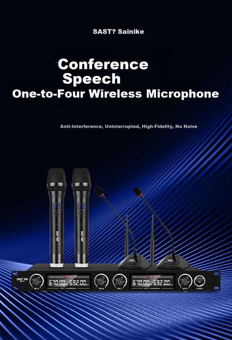 SAST Conference Room Audio System Set, Home KTV Background Music, Training Meeting Dedicated Microphone Equipment System, Bluetooth Amplifier Wall-Mounted Speakers VD-201/K8/M 2