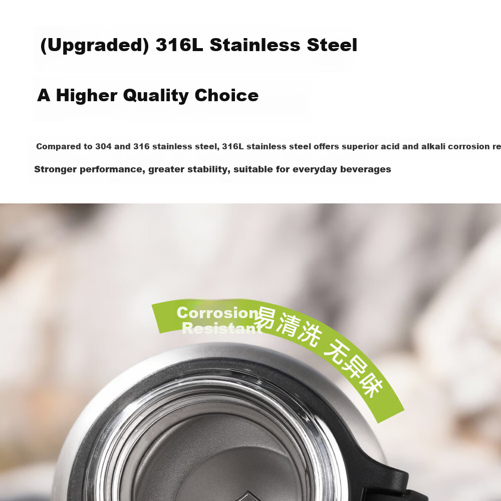 Fuguang 316L Stainless Steel Insulated Water Bottle Large Capacity Thermal Cup Full Steel Tea Separation Outdoor Men's Cup 6