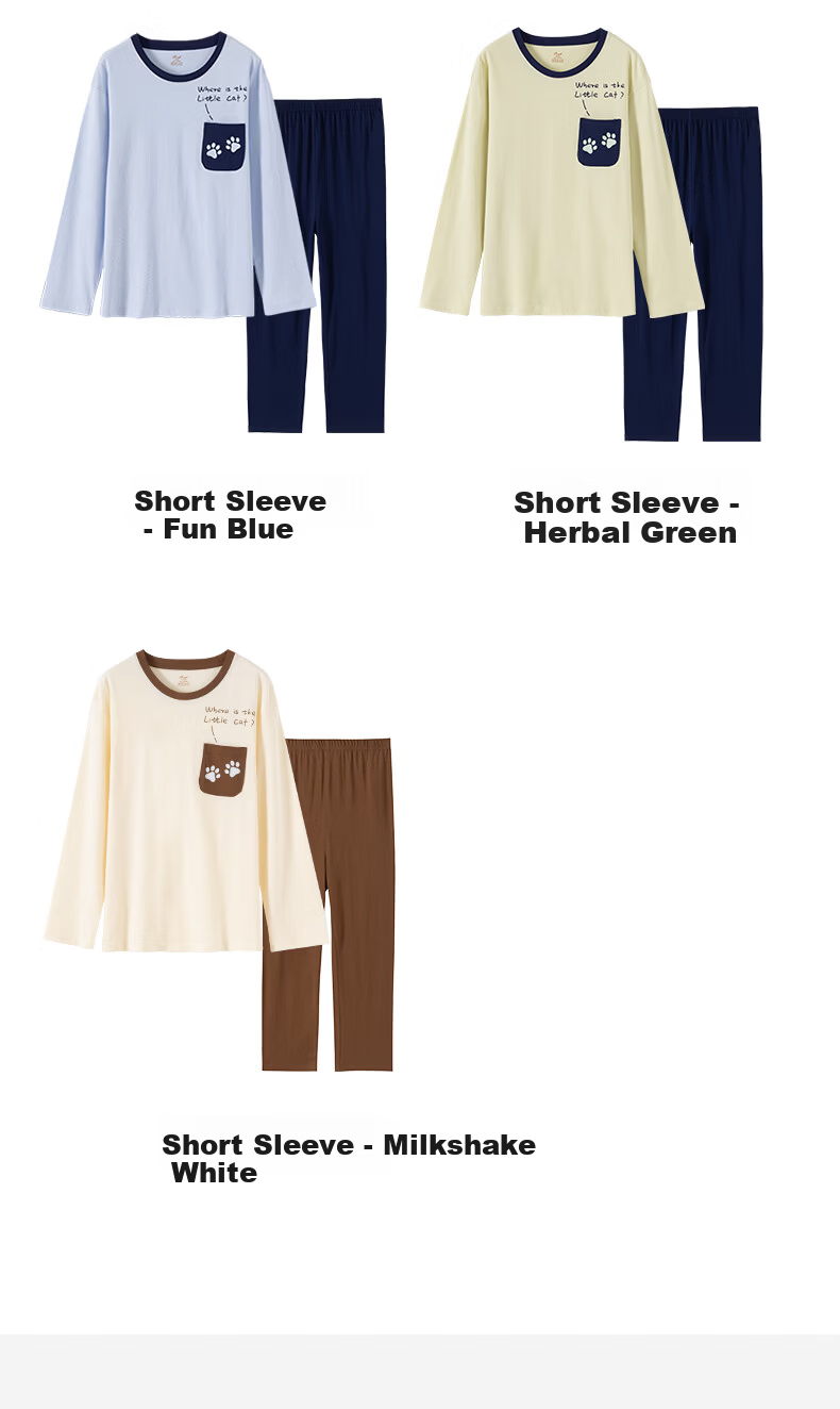 Dingguagua Spring Autumn Pure Cotton Boys' Pajama Set Youth Large Size Thin Long Sleeve Homewear Milk White 160 11